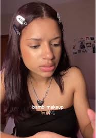 testando a tendência que é a maquiagem de bambi 🦌🤘🏻 #makeupinspo #b...