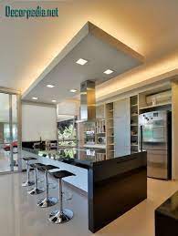 Using glass kitchen ceiling ideas are the best solution when facing. Kitchen Pop Design Pop False Ceiling Design For Kitchen With Led Lights Luxury Kitchen Design Kitchen Room Design Kitchen Inspiration Design