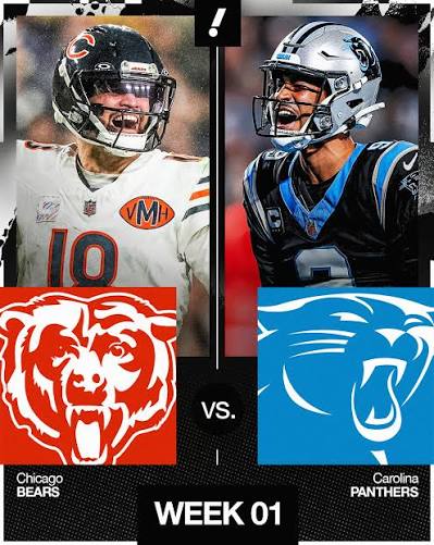 Bears vs. Panthers Tuần 1 !!️ Chicago và Carolina sẽ mở mùa giải với một  trận đấu giữa những cầu thủ được #1 chọn tổng thể Caleb Williams và Bryce  Young, theo