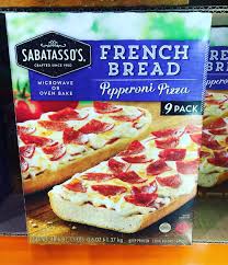 So Yum Sabatassos Pepperoni Pizza Frenchbread 9 Pack Only 10 79 Costcodeals Costco Price And Availability May Vary Pe Costco Meals Food Costco Deals