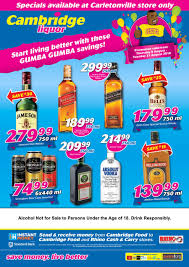 Cambridge Liquor Carletonville August Mid Month 9 Aug 21 Aug 2018 Www Guzzle Co Za