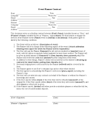 Sample Contracts For Event Planners Google Search Event Planning Contract Party Planning Business Event Planning Tips