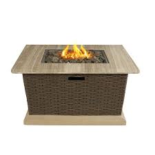 Shop Allen Roth Somersville 50 000 Btu Liquid Propane Fire Pit Table At Lowe 39 S Canada Find Fire Pit Gas Fire Pit Table Outdoor Fire Pit Kits