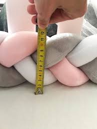 Braided Crib Bumper Como Fazer Almofadas Decorativas Jogo De Lencol Infantil Enxoval De Berco