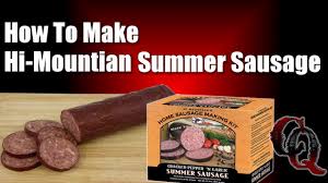 I've tinkered with recipes before, but haven't felt like. How To Make Hi Mountain Cracked Pepper And Garlic Summer Sausage Fridge Smoker Youtube
