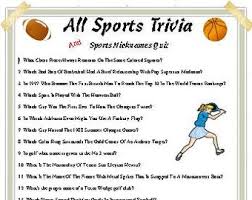 In these sports trivia questions and answers, we'll dive deep into all aspects of sport. Sports Trivia Etsy