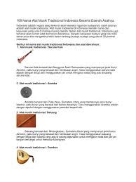 Cara memainkan alat musik ini yaitu dipukul dengan mengguanakan stik kayu yang ujungnya dibalut kain. 46 Nama Alat Musik Tradisional Indonesia Beserta Daerah Asalnya