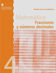 Miércoles, 25 de junio de 2014. Matematicas Fracciones Y Numeros Decimales 4to Grado Apuntes Para La Ensenanza Freelibros