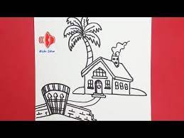 رسم البيوت التراثية للمبتدئين رسم بيت شعبى كيفية رسم بيت للاطفال جميل خطوة بخطوة youtube home decor decals home decor decor