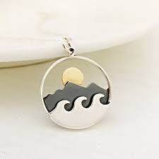 Pin By Justjaynes Handmade Sterling On Jewlery To Get Wave Necklace Silver Jewelry Sterling Silver Jewelry