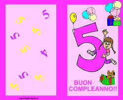 Auguri Di Compleanno Per Bambina Che Compie 5 Anni Auguri Di Compleanno Compleanno Auguri Di Buon Compleanno