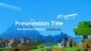 88 minecraft backgrounds picture images in full hd, 2k and 4k sizes. Minecraft Powerpoint Template Prezentr Ppt Templates