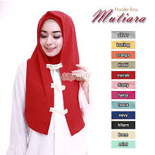 Hijab Hoodie Rina Mutiara Terbaru 2018 Modern Modis Dengan Variasi Tiga Baris Renda Mutiara Praktis Langsung Pakai Free Inner Model Pakaian Hoodie Gaya Hijab