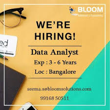 We Are Hiring Data Analyst Exp 3 6 Years Loc Bangalore If Interested Please Share Your Profile To Seema S Bloomsol Data Analyst We Are Hiring Resume Writing