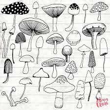 Black And White Mushroom Drawing Mushroom Clipart 29 Hand Drawn Fungai Cliparts Plant Logo Art Mushroom Logo Elements Mushroom Illustration Acgabw60 Mushroom Drawing How To Draw Hands Mushroom Clipart