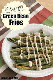 Crispy Baked Green Bean Fries And Balsamic Yogurt Dip Is A Low Carb Gluten Free Recipe That Will Satisfy Your Need Fried Green Beans Baked Green Beans Recipes