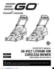 Mowpart is an authorized ego dealer that carries the entire ego power+ product line. Ego Lm2100sp Manuals Manualslib