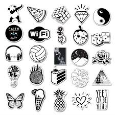 There are 12585 cool black stickers for sale on etsy, and they cost $5.62 on average. Cute Black And White Stickers For Water Bottles 50 Pcs Vinyl Stickers For Teens Girls Unique Aesthetic Decal Stickers Graffiti Cool Trendy For Laptop Hydro Flask Guitar Camera Phone Luggage Buy Online