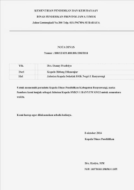 Surat dinas selalu memiliki kop surat yang berada di bagian kepala surat. Contoh Surat Memo Dan Nota Dinas Contoh Surat