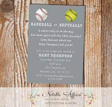 This is baseball gender reveal by dennis on vimeo, the home for high quality videos and the people who love them. Baseball Or Softball Baby Shower Gender Reveal Party Invitation
