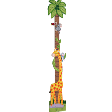 Details About Fantasy Fields Sunny Safari Animals Thematic Kids Wooden Growth Chart