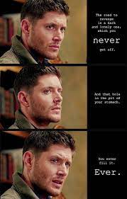 Season 9 Quotes 9 12 Sharp Teeth Supernatural Fandom Supernatural Supernatural Jensen