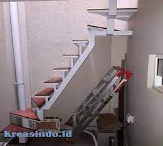 Tangga Trap Rangka Besi Alas Multiplek Solusi Tangga Murah Namun Klasik Klasik Tangga Minimalis