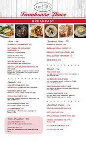 Diner Menu Templates With Authentic Style Musthavemenus Diner Menu Menu Design Template Breakfast Diner