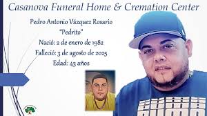 José Antonio Troche Pérez Nació: 24 de agosto de 1945 Falleció: 12 de  diciembre de 2021 Edad: 76 años Sus restos serán cremados. En Casanova  Funeral Home, estamos comprometidos con Puerto Rico,