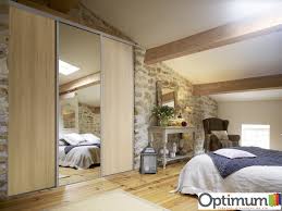 Portes De Placard Optimum Acacia Creme Et Miroir Argent Porte Placard Mobilier De Salon Miroir