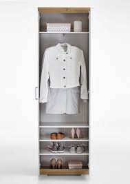 Detailed drawing of bespoke fitted wardrobes uk. Narrow And Slim Wardrobe With Pull Out Hanging Rail