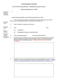 Often in business, we are required to include a cover letter that will accompany a larger report that might be sent by mail, special delivery or even email. Statutory Declaration Applicant Partner Visa 820 Australia Forum