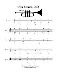 Although the trumpet only has three valves, it can still play a fully chromatic scale over the range of about two and a half octaves. Trumpet Fingering Chart