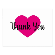 Hot Pink Heart Thank You Postcard Zazzle Com In 2021 Thank You Quotes Thank You Postcards Thank You Messages