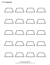 Free printable large full page trapezoid shape for crafts. Trapezium Coloring Pages Kidsuki
