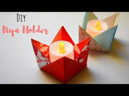 Diy Christmas Candle Holder Easy Paper Craft Ideas For Christmas Paper Candle Holder Youtube