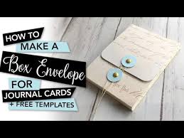 Once your envelope is sized, delete the card template and click on make it. How To Make A Journal Card Box Envelope Tutorial Template Youtube