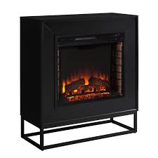 Sei southern enterprises tennyson electric fireplace with bookcase 8. Southern Enterprises Frescan Contemporary Electric Fireplace In Black Fe1063059