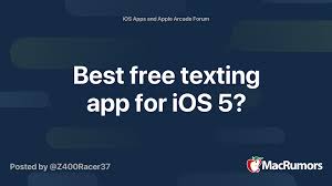 Pick your desired area code and get a phone number that's as unique as you are. Best Free Texting App For Ios 5 Macrumors Forums