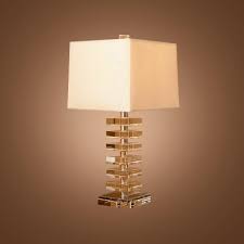 4.6 out of 5 stars. Sophisticated Table Lamp Design Combines Sparkling Crystal And White Square Lamp Shade Beautifulhalo Com