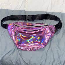 Bags | Amber Rose Slut Box Pink Metallic Waist Bag | Poshmark