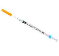 Insulin Syringe with Retractable Safety Needle, Box of 100