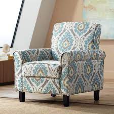 Arm chairs, fabric living room chairs : Lansbury Multi Color Ikat Print Fabric Accent Chair 34p00 Lamps Plus In 2021 Fabric Accent Chair Pattern Accent Chair Studio Chairs