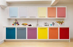 Look Multi Colored Kitchen Cabinets Colorful Kitchen Decor Kitchen Cabinet Remodel Kitchen Design Color