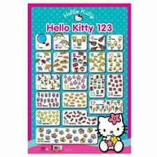 Details About Sanrio Hello Kitty Wall Chart 123 With Bright Fun Illustrations English 1 Page