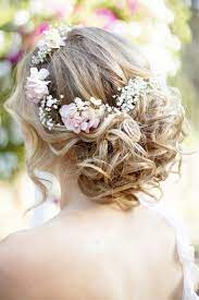Use Artificial Flowers For Wedding As Hair Accessories Accessories Artificial Flowers Hochsteckfrisuren Hochzeit Brautfrisuren Mit Blumen Frisur Hochzeit