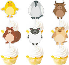 Best Offer Dessert Cupcake Topper Animal Pig White Glitter Baby Shower Theme Decorations Safari Jungle Happy Birthday Party Decor Supplies Set 18pcs Stadium Giveaways Sonoritaaparelhosauditivos Com Br