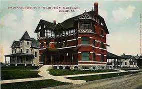 Zion City Illinois Il 1908 Shiloh House John Dowie Home Antique Vintage Postcard Moodys Vintage Postcards Zion City Lake County Architecture