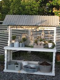 Beyond The Picket Fence Potting Bench Inspiration Potting Bench Potting Tables Garden Table