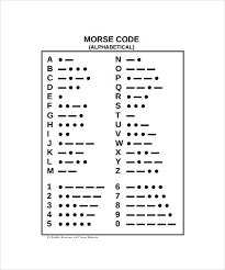 Track your child's milestones and talk with your child's doctor at every … Morse Code Chart 8 Download Free Documents In Pdf In 2021 Morse Code Words Morse Code Morse Code Example